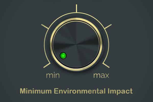 minimum environmental impact
