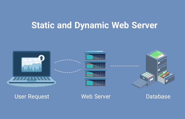 static and dynamic web server