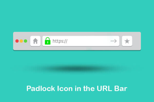 padlock icon in the url bar