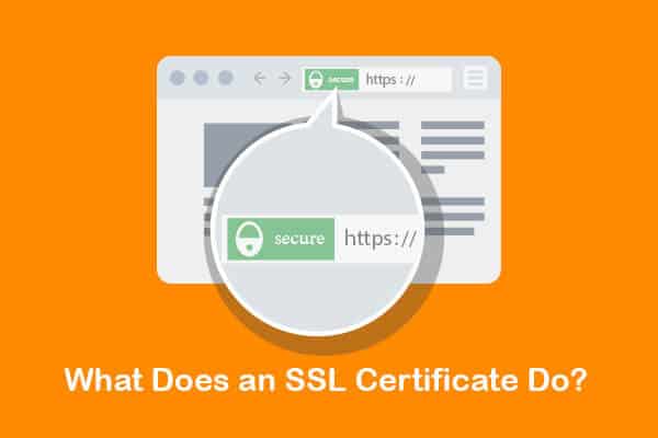 what does an ssl certificate do