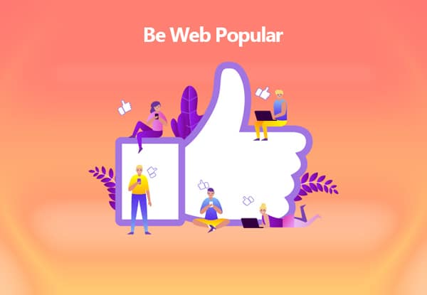 be the web popular