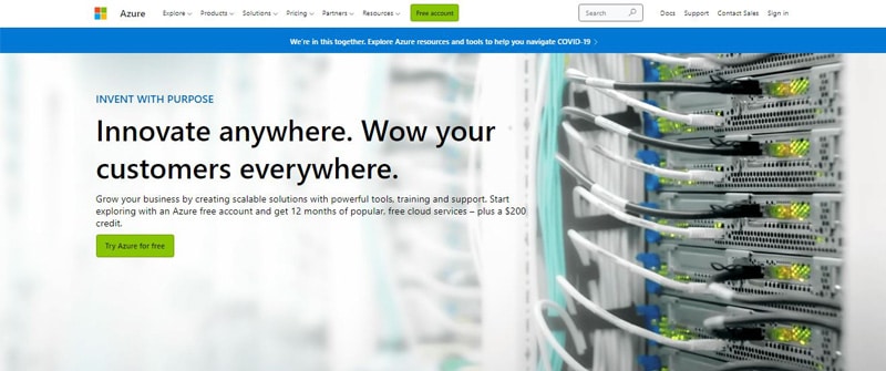 microsoft azure site