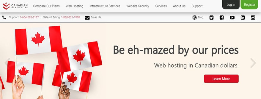 canadian web hosting site