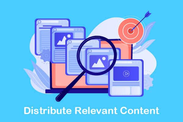 distribute relevant content