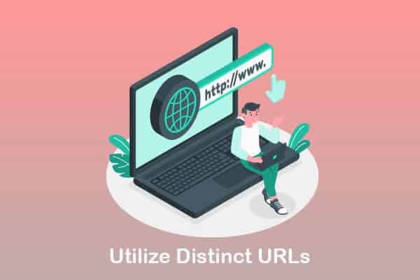 utilize distinct urls