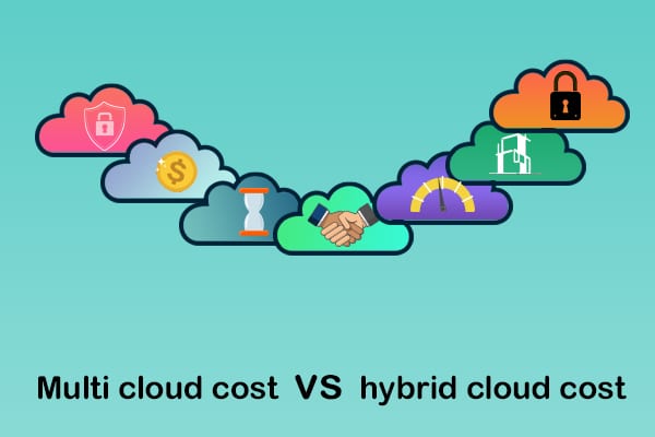 cost differnce betwenn multi and hybrid cloud