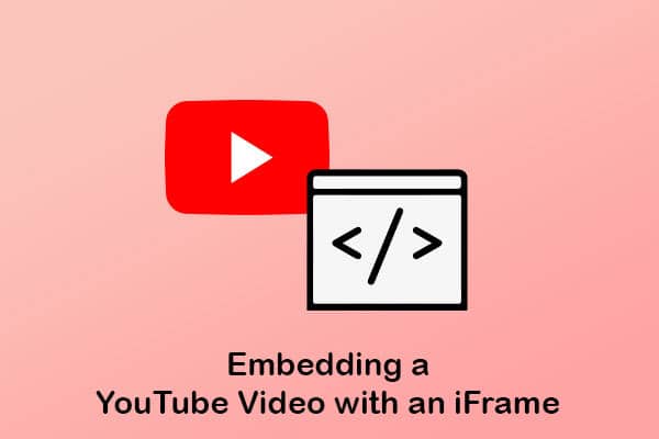 use iframe for embedding youtube videos