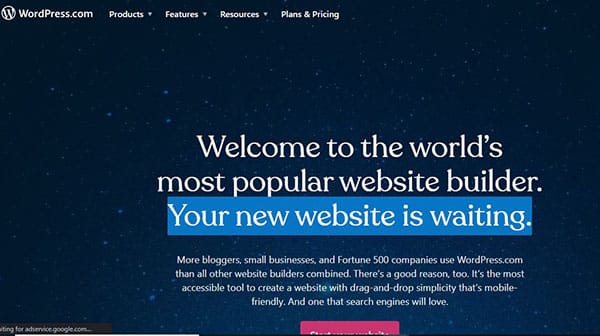 wordpress website builder