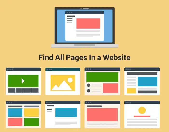 how to see all pages on a website