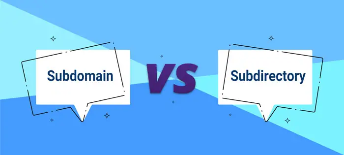 subdomain vs. subdirectory