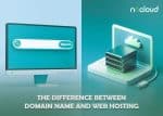 difference between web hosting and domain