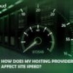 does hosting affect website speed