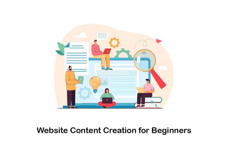 website content creation for beginners