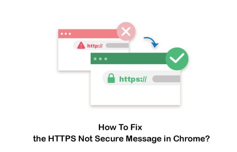 how to fix the https not secure message in chrome