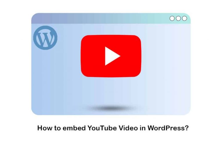 embed youtube video in wordpress site