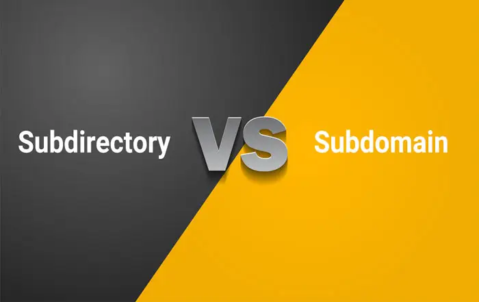 subdomain vs subdirectory