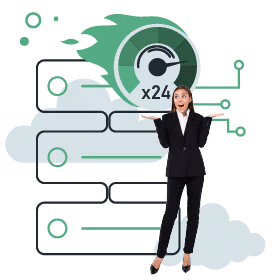 Up to 24x faster WordPress hosting performance